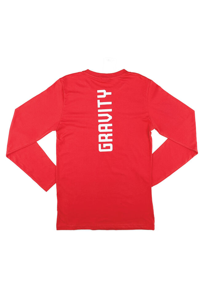 Round Neck Long Sleeve Boy Sweat 420793 | Red