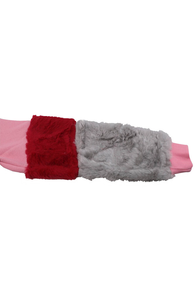Plush Arm Girl Sweatshirt | Pink