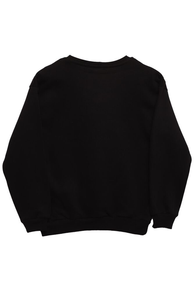 Şardonlu Erkek Çocuk Sweatshirt 423773 | Siyah