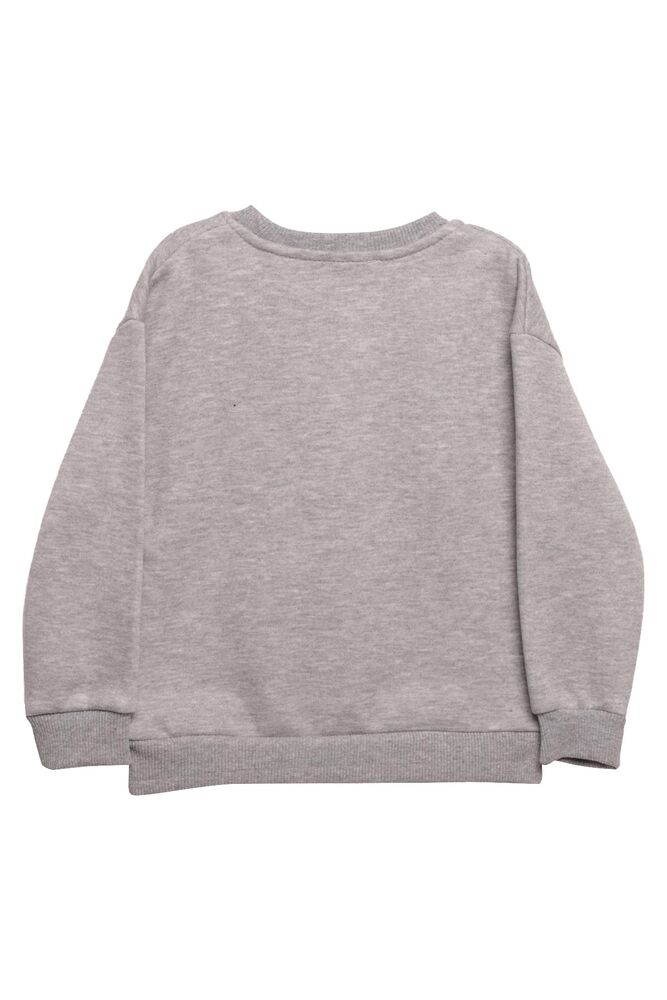 Şardonlu Kız Çocuk Sweatshirt 623553 | Gri
