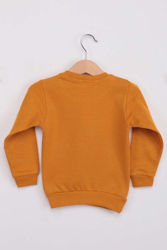 Dinosaur Pattern Boy Sweat | Yellow - Thumbnail