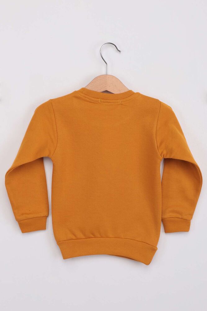 Dinosaur Pattern Boy Sweat | Yellow