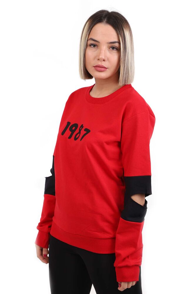 Hostes 1987 Printed Woman Sweatshirt 6501 | Red