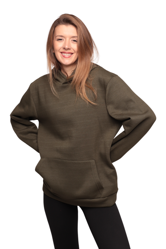SİMİSSO - Kapşonlu 3 İplik Sweatshirt 0153 | Haki