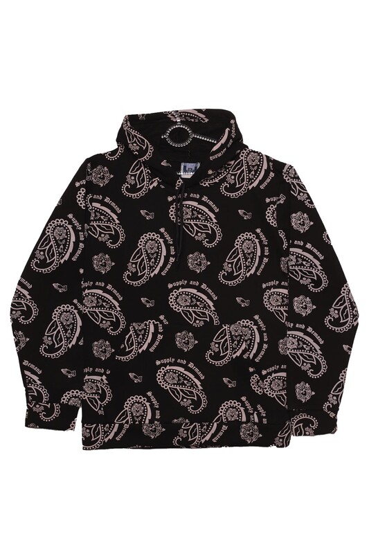 SİMİSSO - Kanguru Cepli Kapşonlu Sweatshirt 8135 | Siyah