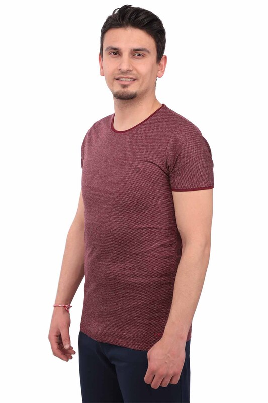 Real Rock - Real Rock Patterned Man T-shirt | Bordeaux