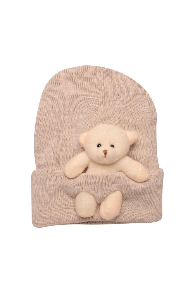 Ayıcıklı Çocuk Bere 1219 | Bej Ayıcıklı Çocuk Bere 1219 | Bej