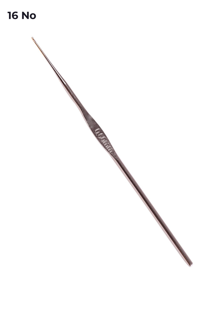 Yabalı Metal Saplı Dantel Tığı 16 No