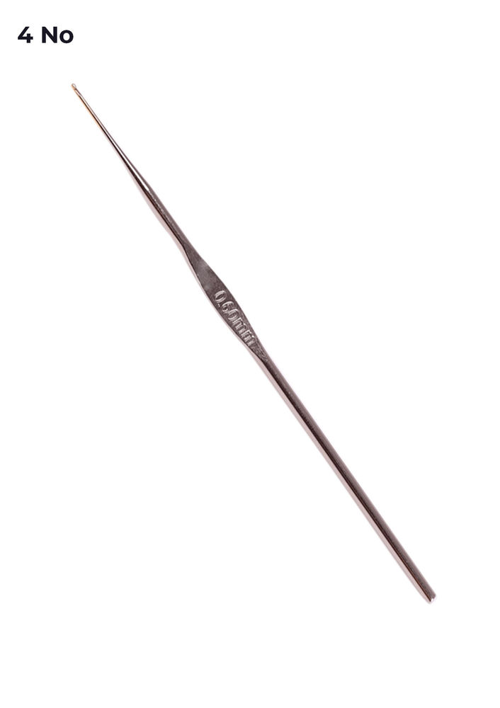 Yabalı Metal Saplı Dantel Tığı 4 No