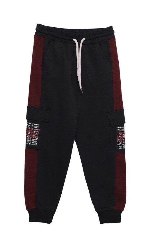 Boy Sweatpants with Cargo Pocket 300811 | Navy Blue - Thumbnail
