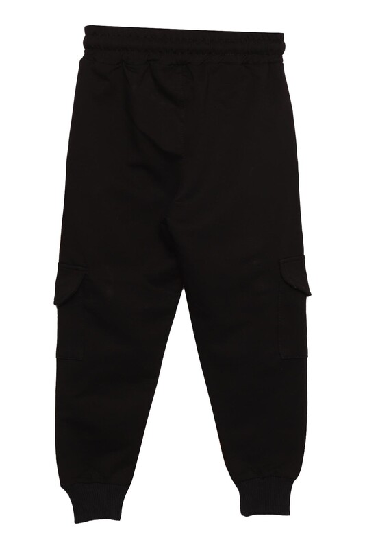 Boy Cargo Sweatpants | Black - Thumbnail