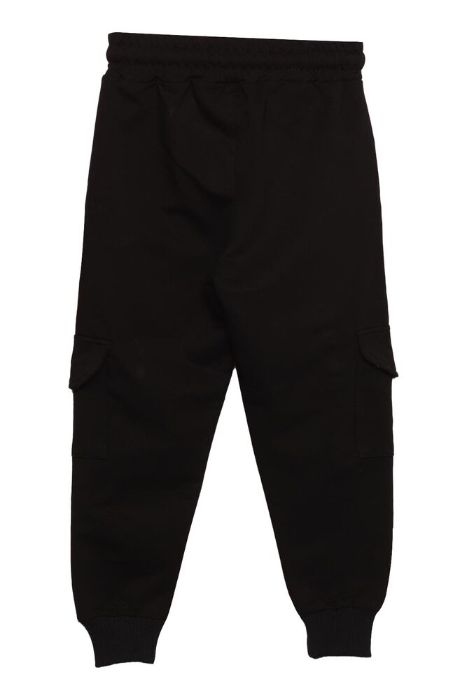 Boy Cargo Sweatpants | Black