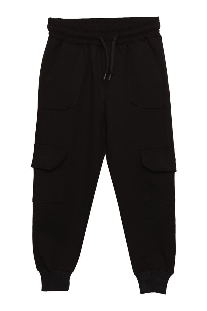 Boy Cargo Sweatpants | Black