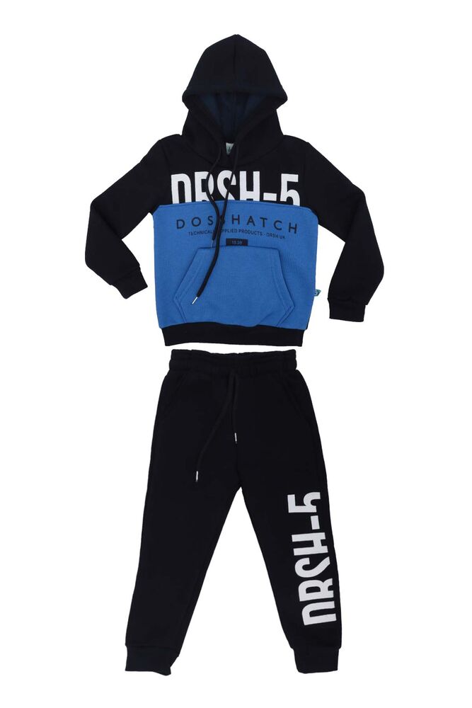3 Thread Hooded Boy Tracksuit Set 20602 | Blue