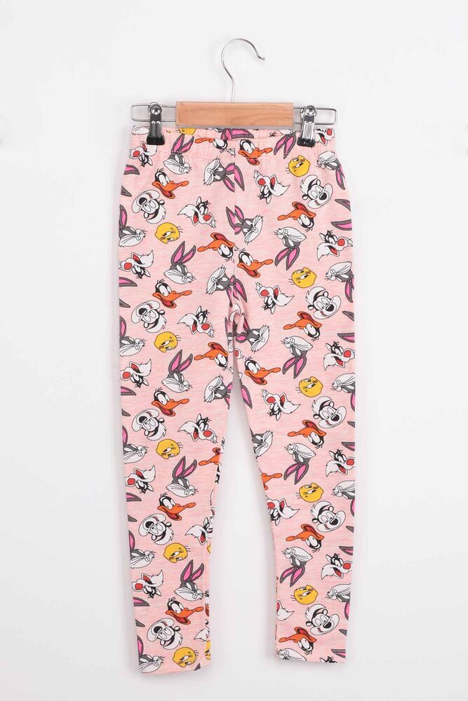 Cartoon Printed Girl Tracking Suit | Salmon