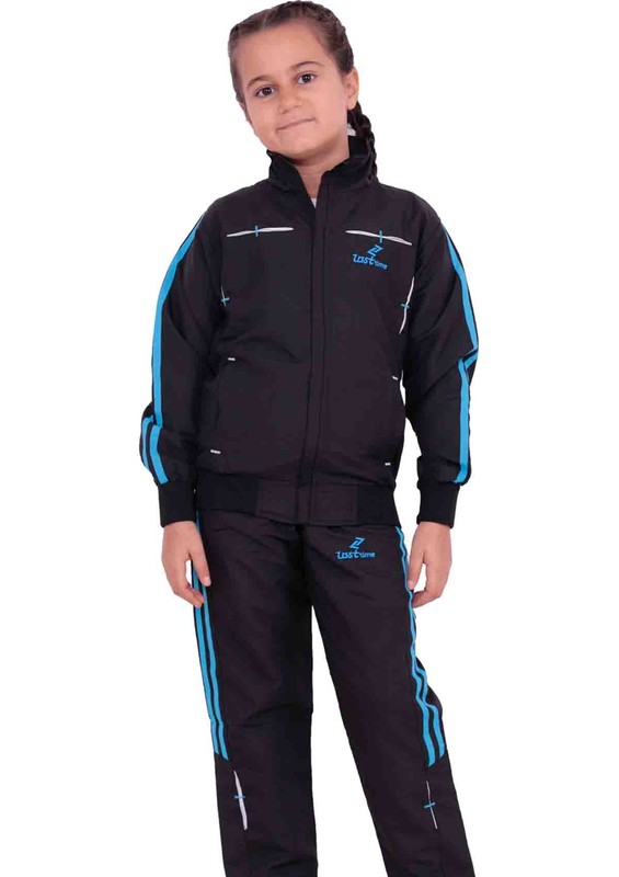 Lost Time Kid Tracking Suit 2102 | Black - Thumbnail