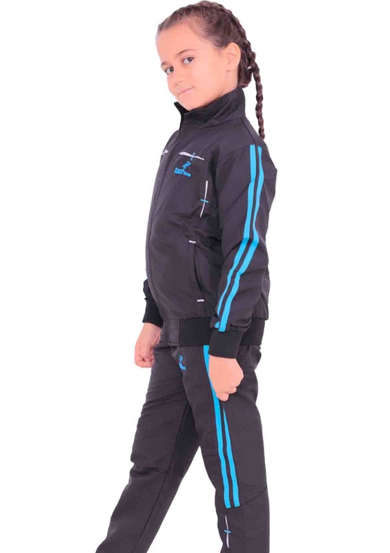 Lost Time Kid Tracking Suit 2102 | Black - Thumbnail