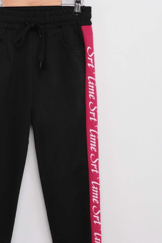 Side Stripe Boy Sweatpants | Fuchsia