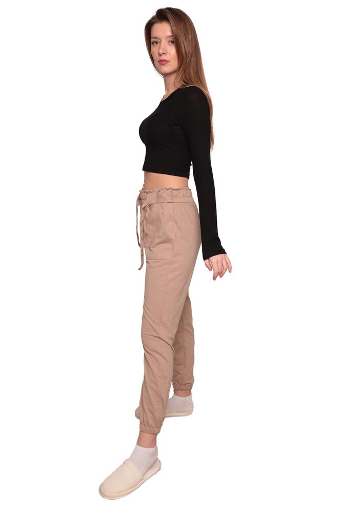 Cep Detaylı Kadın Eşofman Altı 1744 | Vizon Cep Detaylı Kadın Eşofman Altı 1744 | Vizon