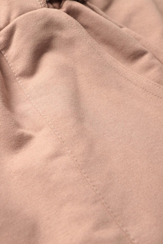 Cep Detaylı Kadın Eşofman Altı 1744 | Vizon - Thumbnail