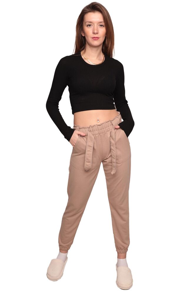 Cep Detaylı Kadın Eşofman Altı 1744 | Vizon Cep Detaylı Kadın Eşofman Altı 1744 | Vizon