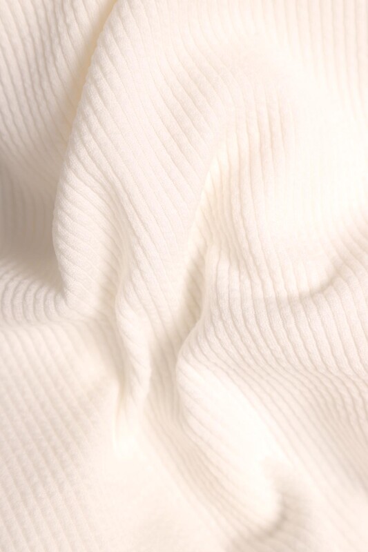 Kadın Burgu Pantolon 5068 | Beyaz - Thumbnail