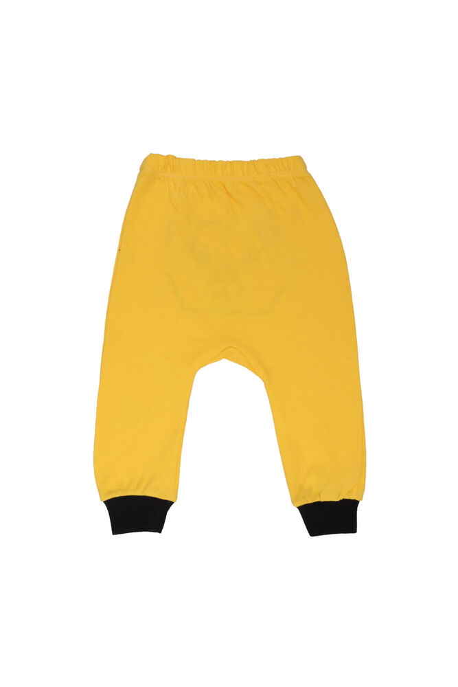 Dog Embroidered Baby Single Bottom 1043 | Yellow