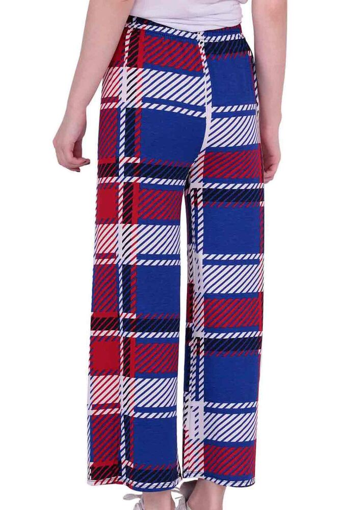 Striped Wide Leg Woman Pants | Blue