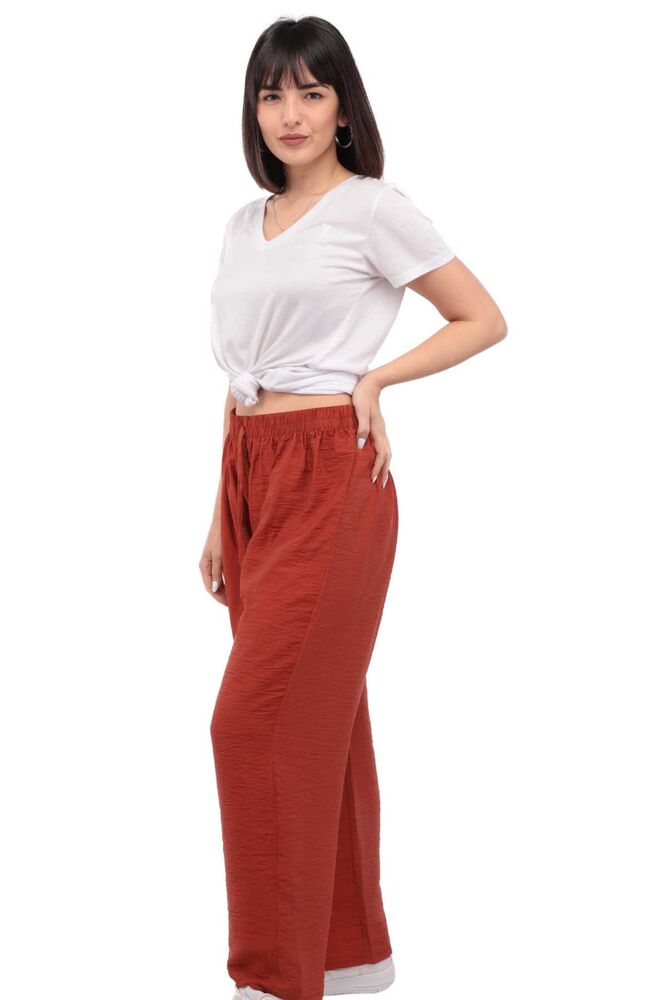 Woman Wide Leg Pants | Tile Red