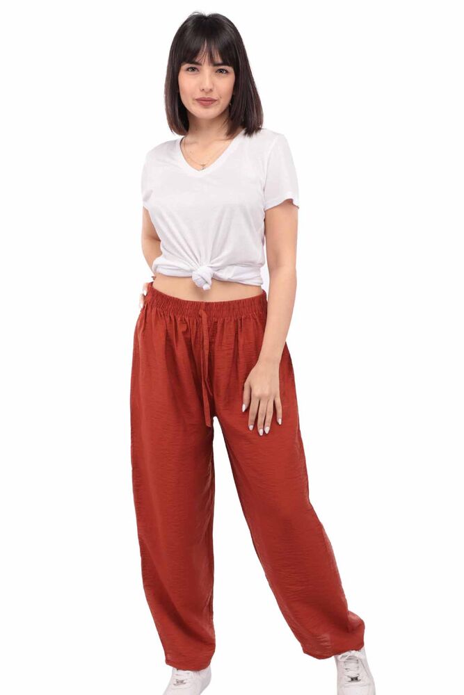 Woman Wide Leg Pants | Tile Red