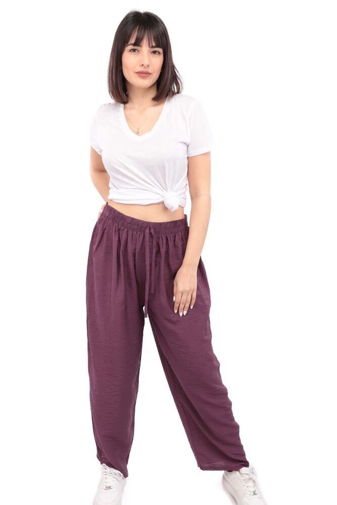 Woman Wide Leg Pants | Purple