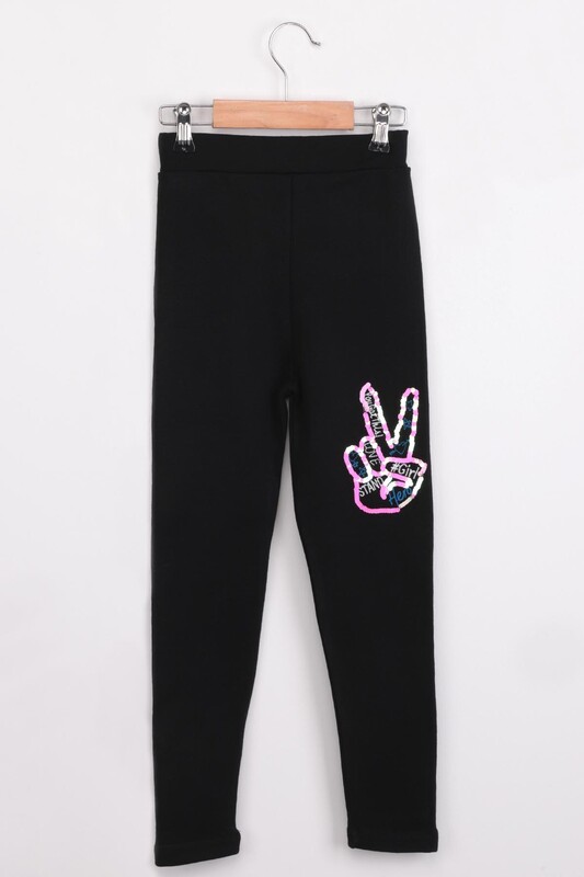 ASLAN KIDS - Shimmery Girl Leggings | Black