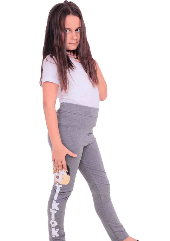 Simisso Girl Leggings 1734 | Gray - Thumbnail