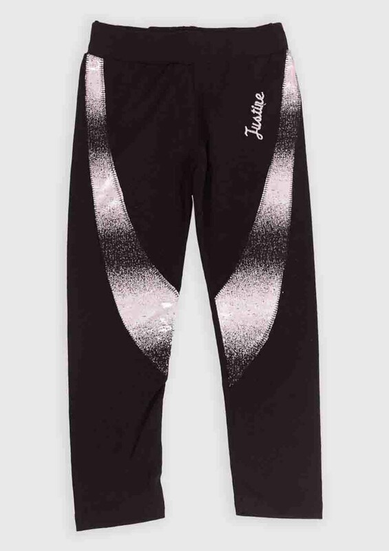 SİMİSSO - Glittery Stripped Girl Pants | Black