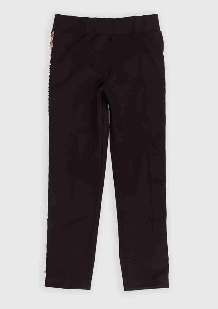Shimmery Stripped Girl Leggings | Yellow