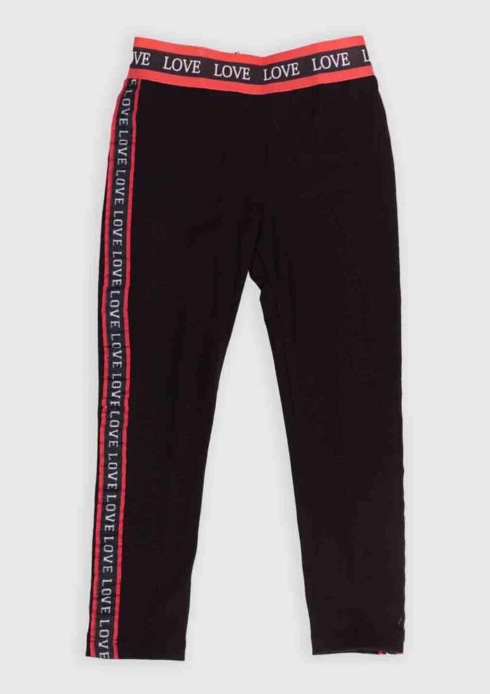 Love Stripped Girl Pants | Black