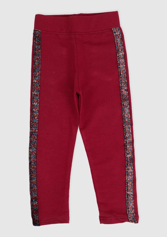 SİMİSSO - Glittery Girl Leggings 176 | Bordeaux