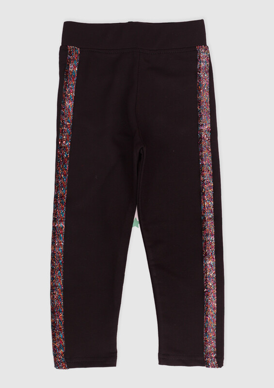 SİMİSSO - Stripped Girl Leggings 176 | Black