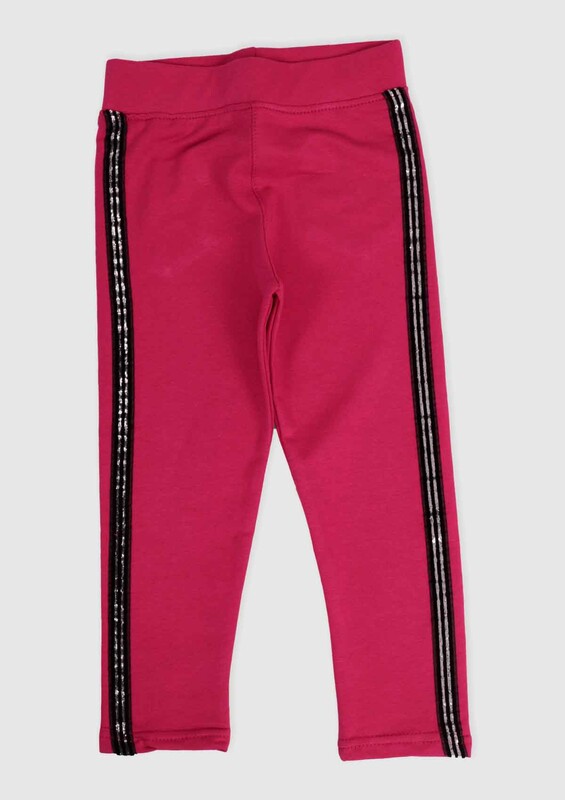 SİMİSSO - Stripped Girl Leggings 163 | Fuschia