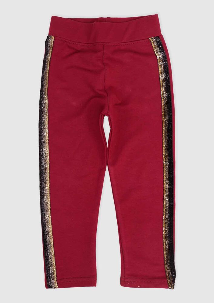 Stripped Girl Leggings 162 | Bordeaux