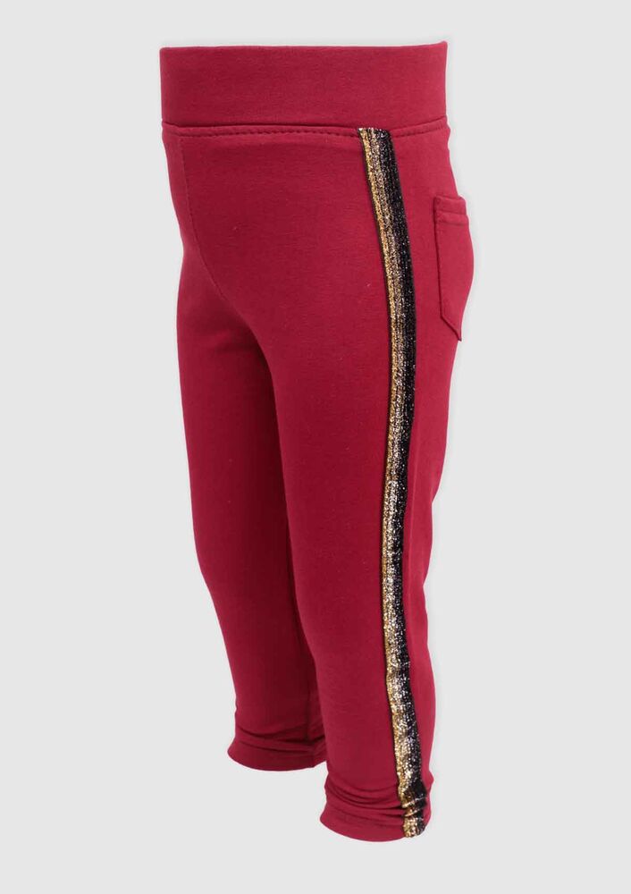 Stripped Girl Leggings 162 | Bordeaux