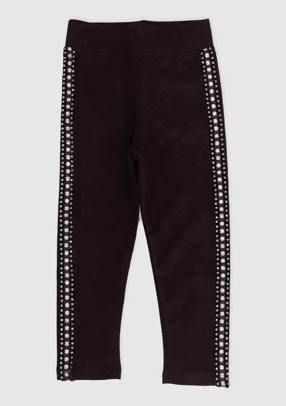 SİMİSSO - Glittery Girl Leggings 157 | Black