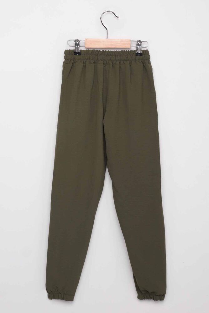 Letter Printed Girl Pants | Green