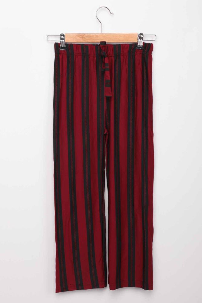 Elastic Waist Wide Leg Girl Pants | Bordeaux