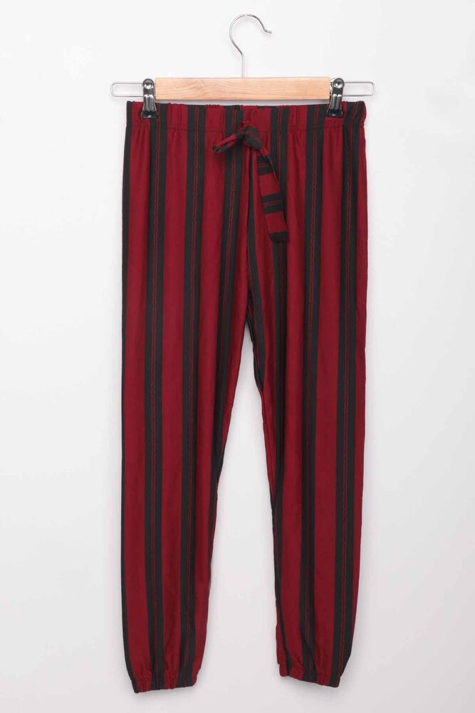 Elastic Leg Girl Pants | Bordeaux
