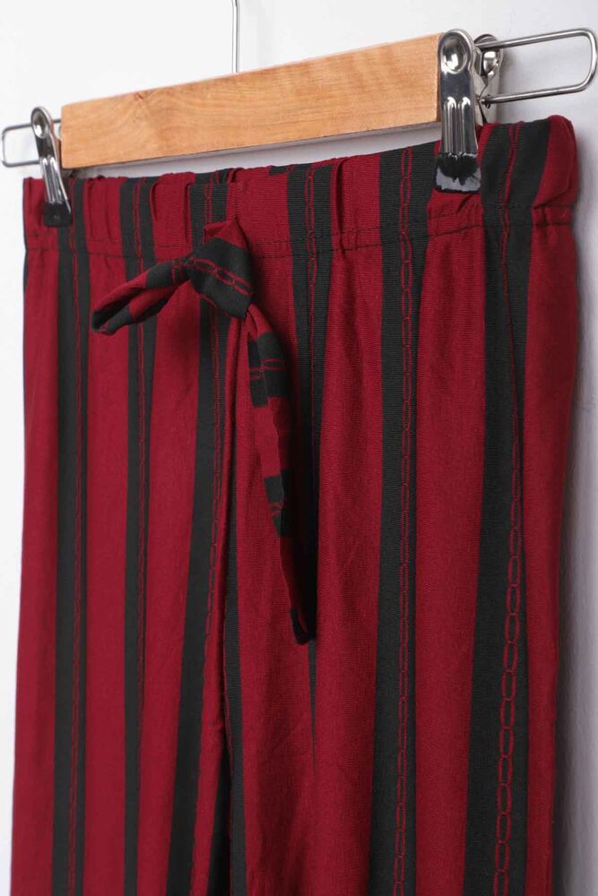 Elastic Leg Girl Pants | Bordeaux