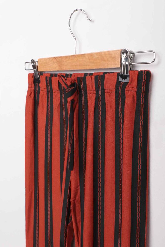 Elastic Leg Girl Pants | Tile Red