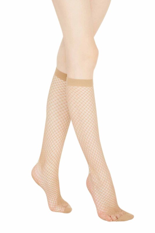 PENTİ - Penti Classic Net Low-Knee Socks | Tan