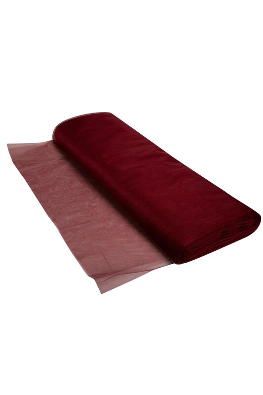 SİMİSSO - Kristal Tül 1 Metre | Bordo