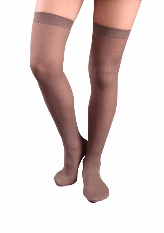 MÜJDE - Müjde High Bulk Elastic Socks 70 013 | Mink